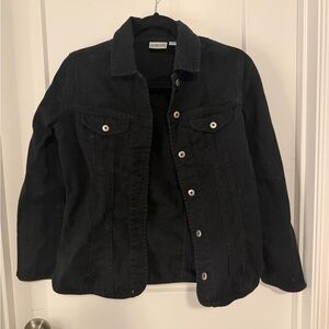 Chico's Classic Black Jean Jacket